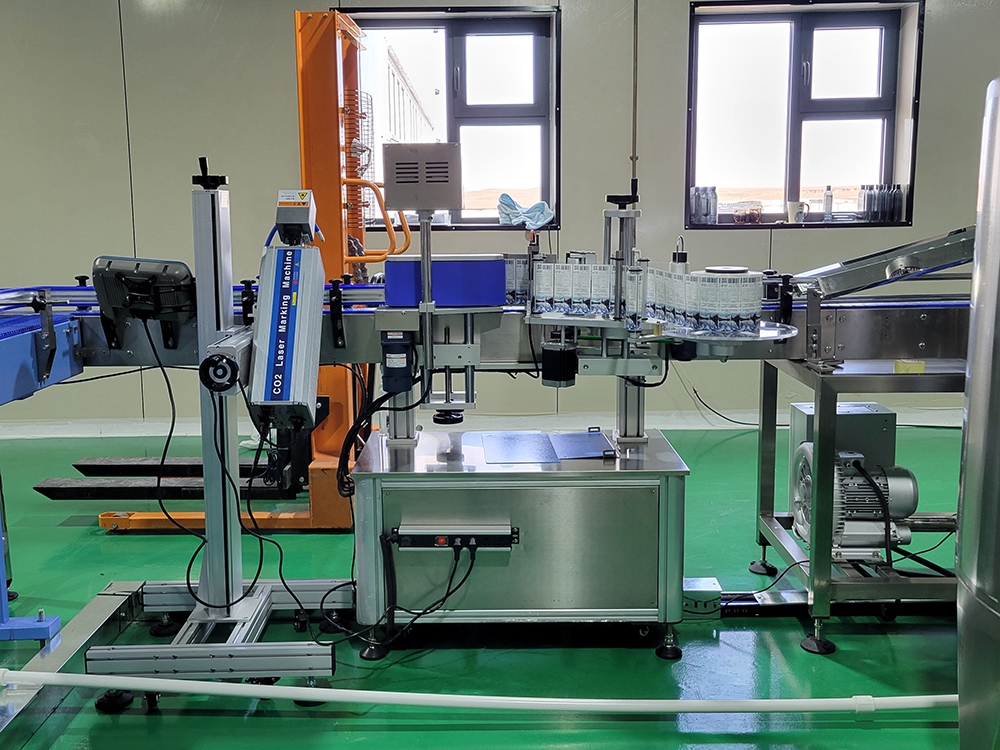 Glass Plastic Round Bottle Sticker Labeling Machine