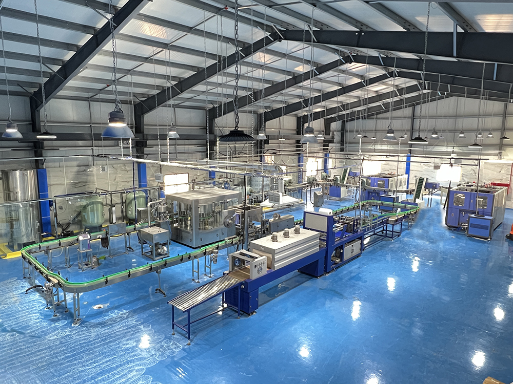 Mineral water filling line