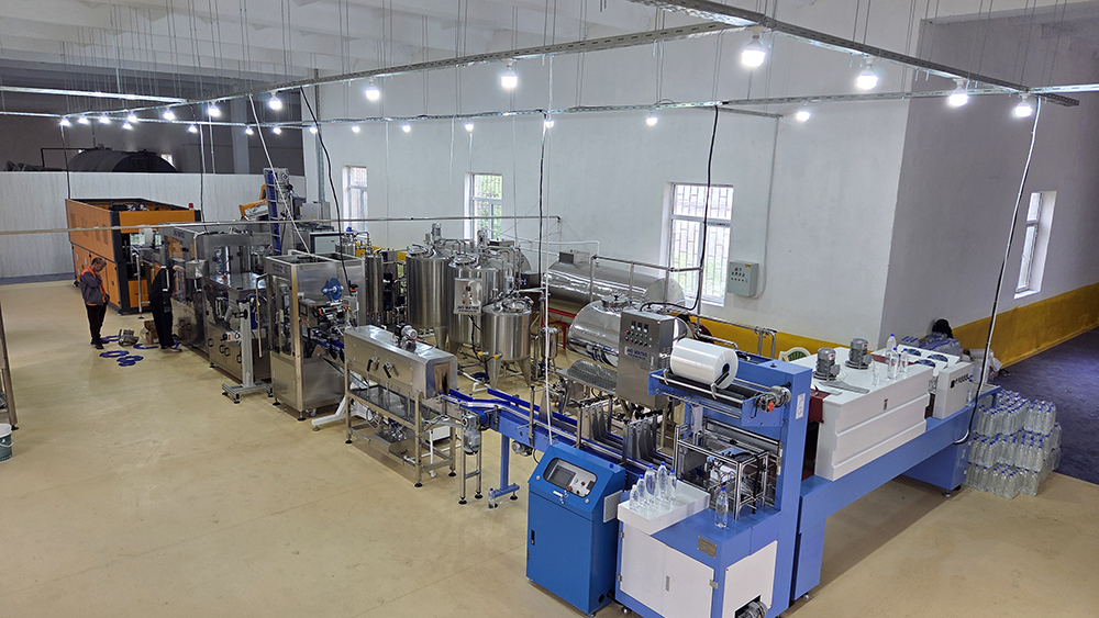 Carbonated Drink Filling Line in Uzbekistan JNDTECH 3000-5000 BPH